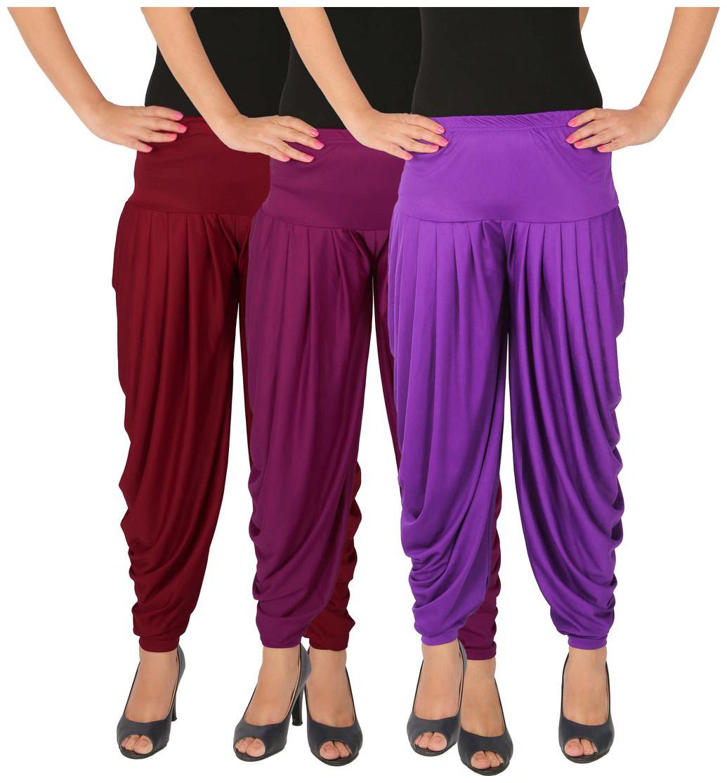 

Culture the Dignity Lycra Salwar - Maroon