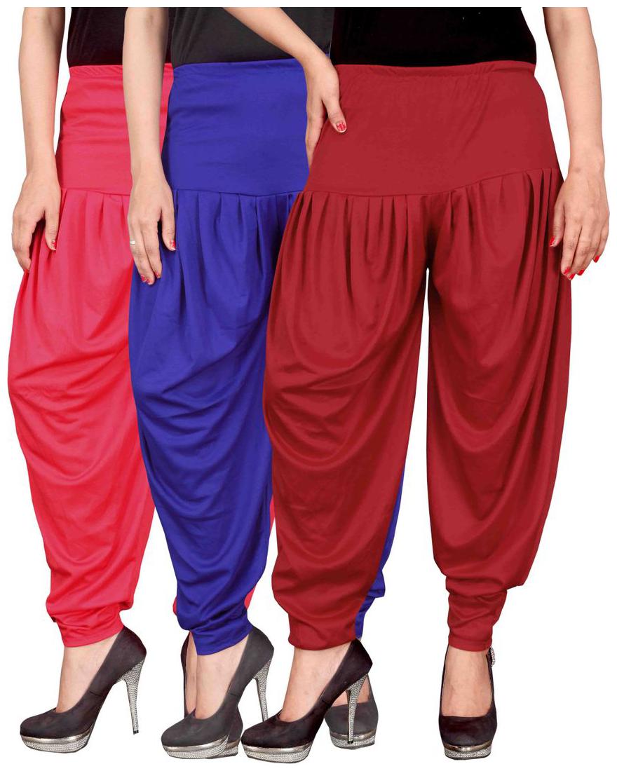 

Culture the Dignity Lycra Churidar - Red