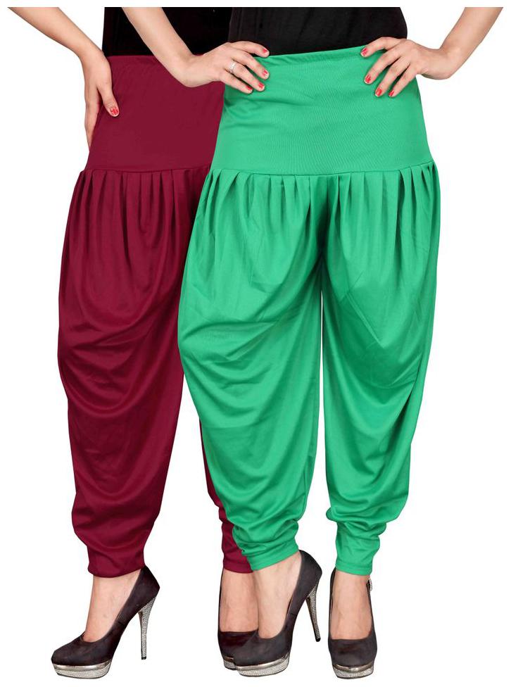 

Culture the Dignity Lycra Churidar - Maroon