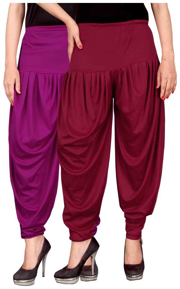

Culture the Dignity Lycra Churidar - Maroon