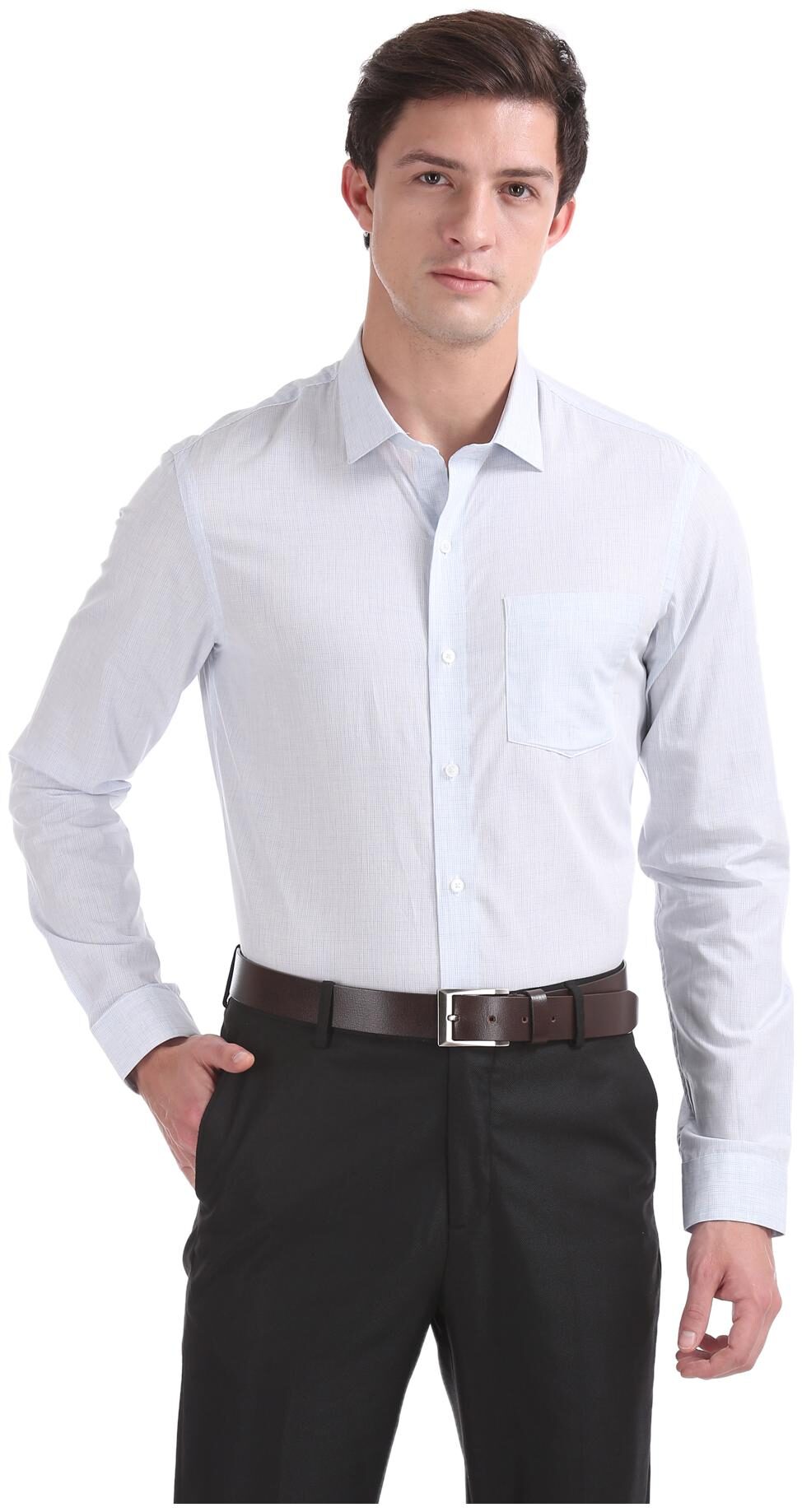 

Arrow Men Slim fit Formal Shirt - Blue