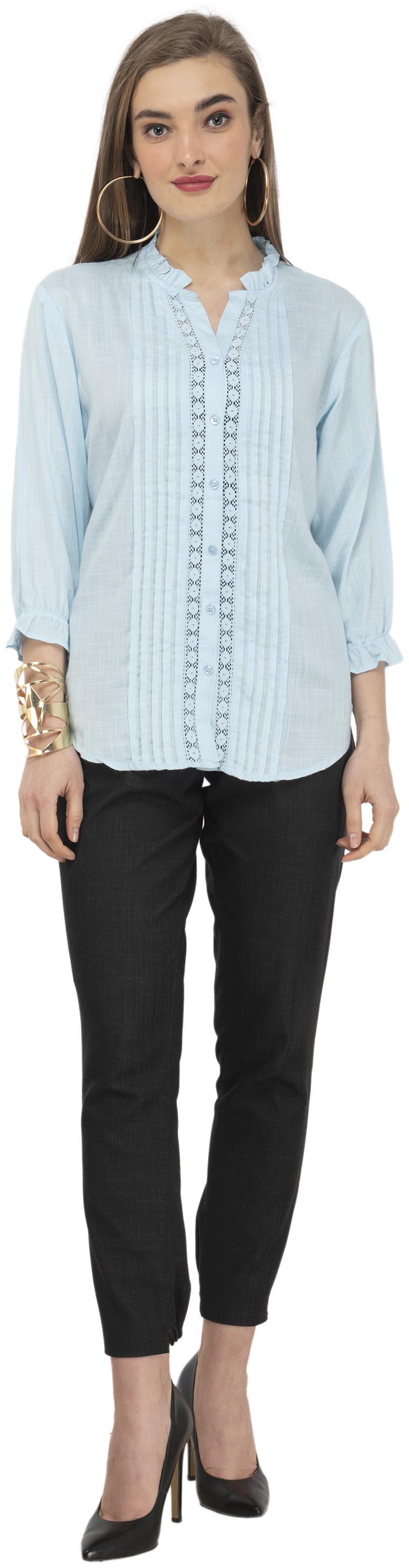 

Cwtch Women Solid Shirt style - Blue