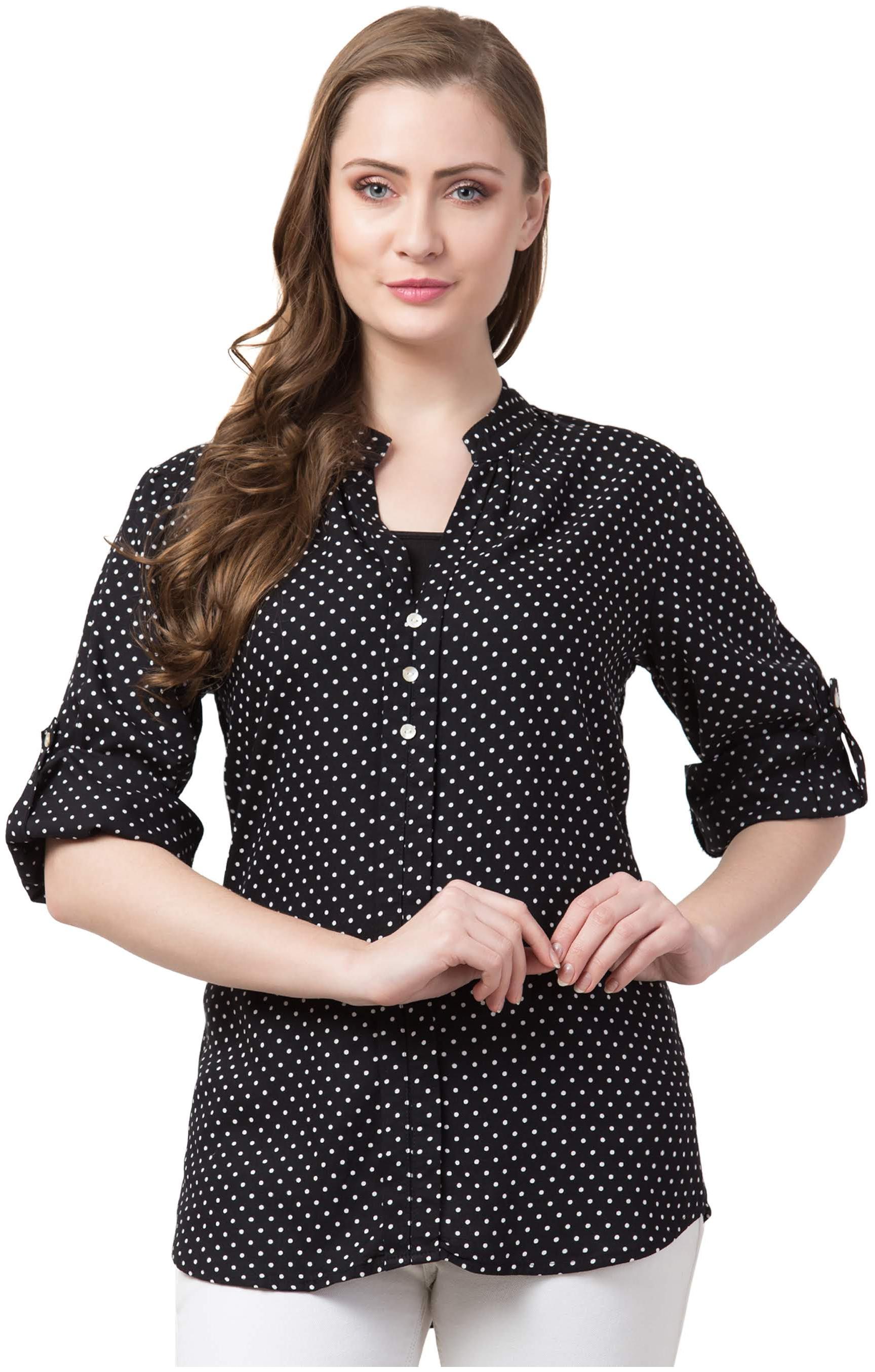

Cwtch Women Polka dots Regular top - Black