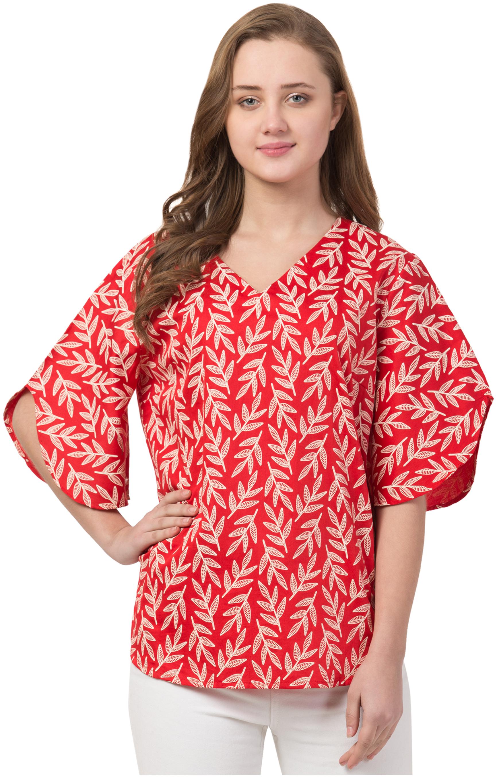 

Cwtch Women Printed Regular top - Red