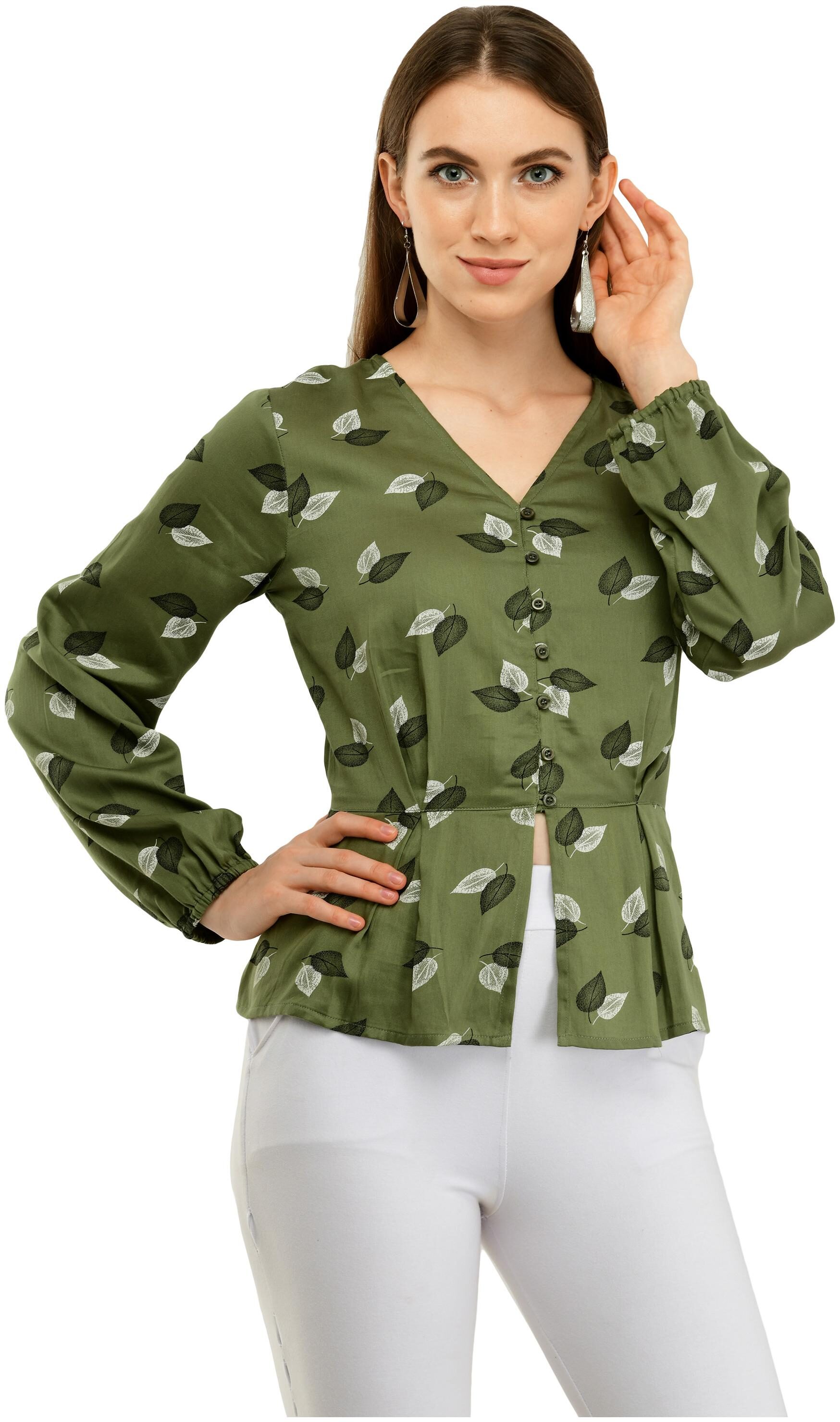 

Cwtch Women Cotton Floral Green Empire