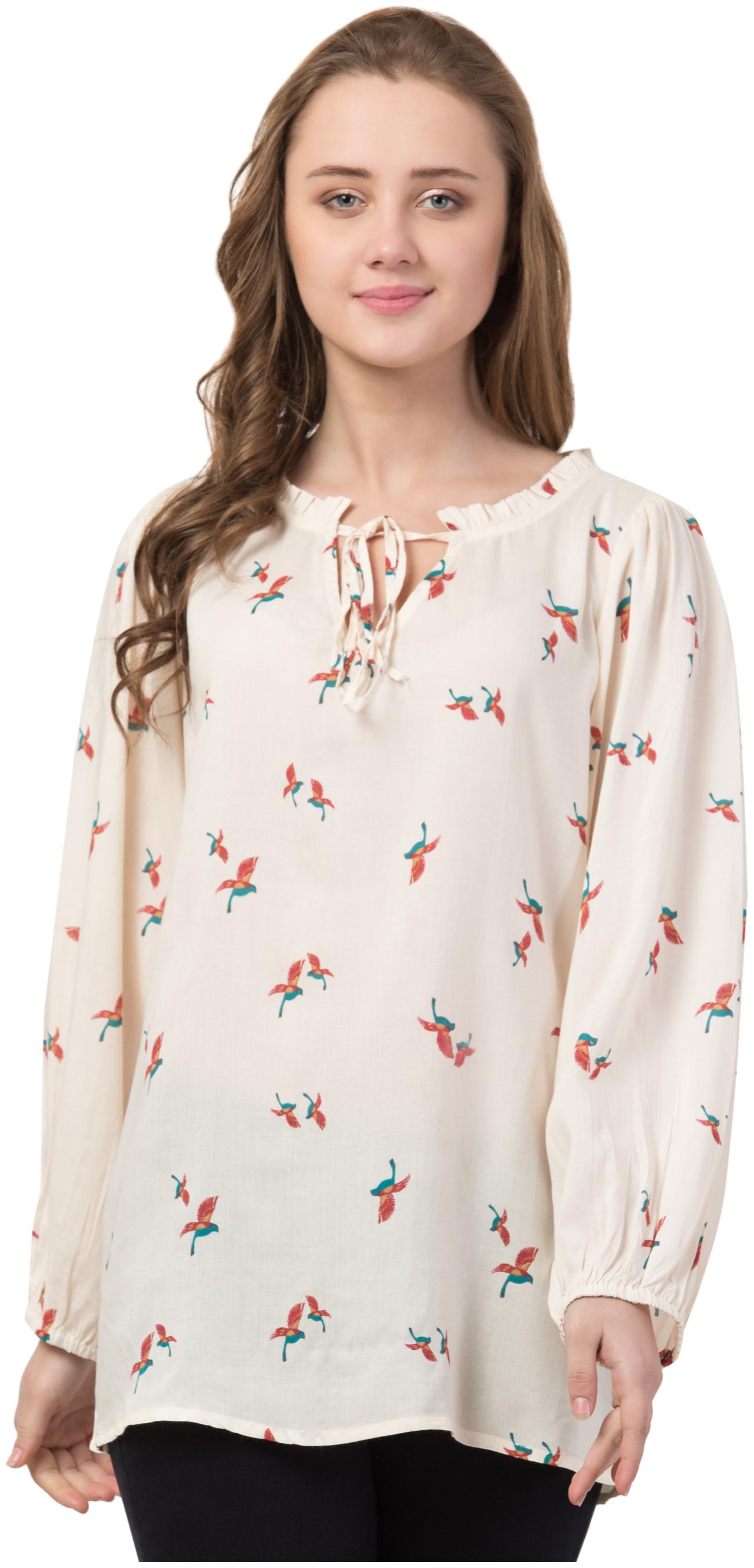 

Cwtch Women Printed Regular tunic - Cream