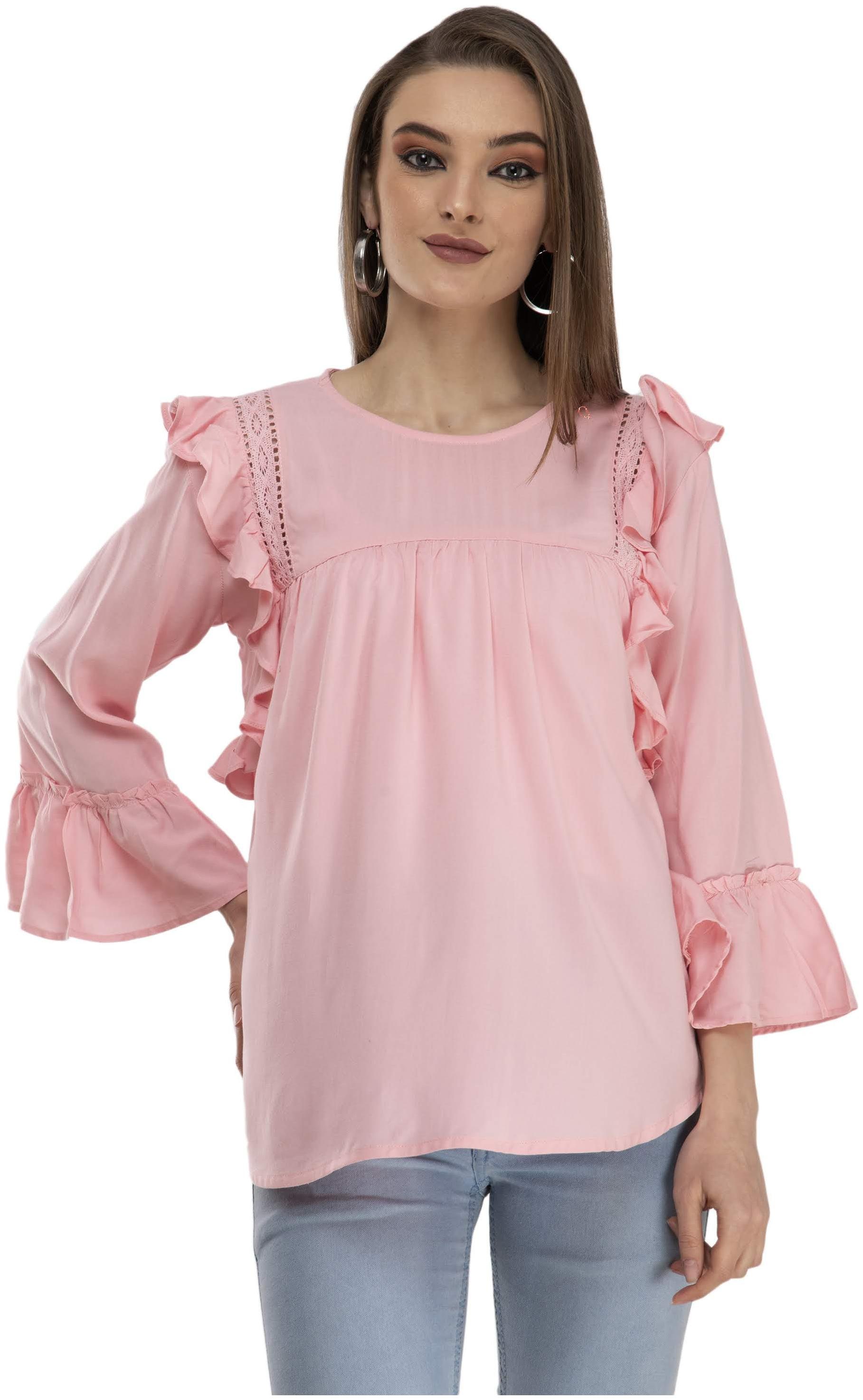 

Cwtch Women Solid Regular top - Pink