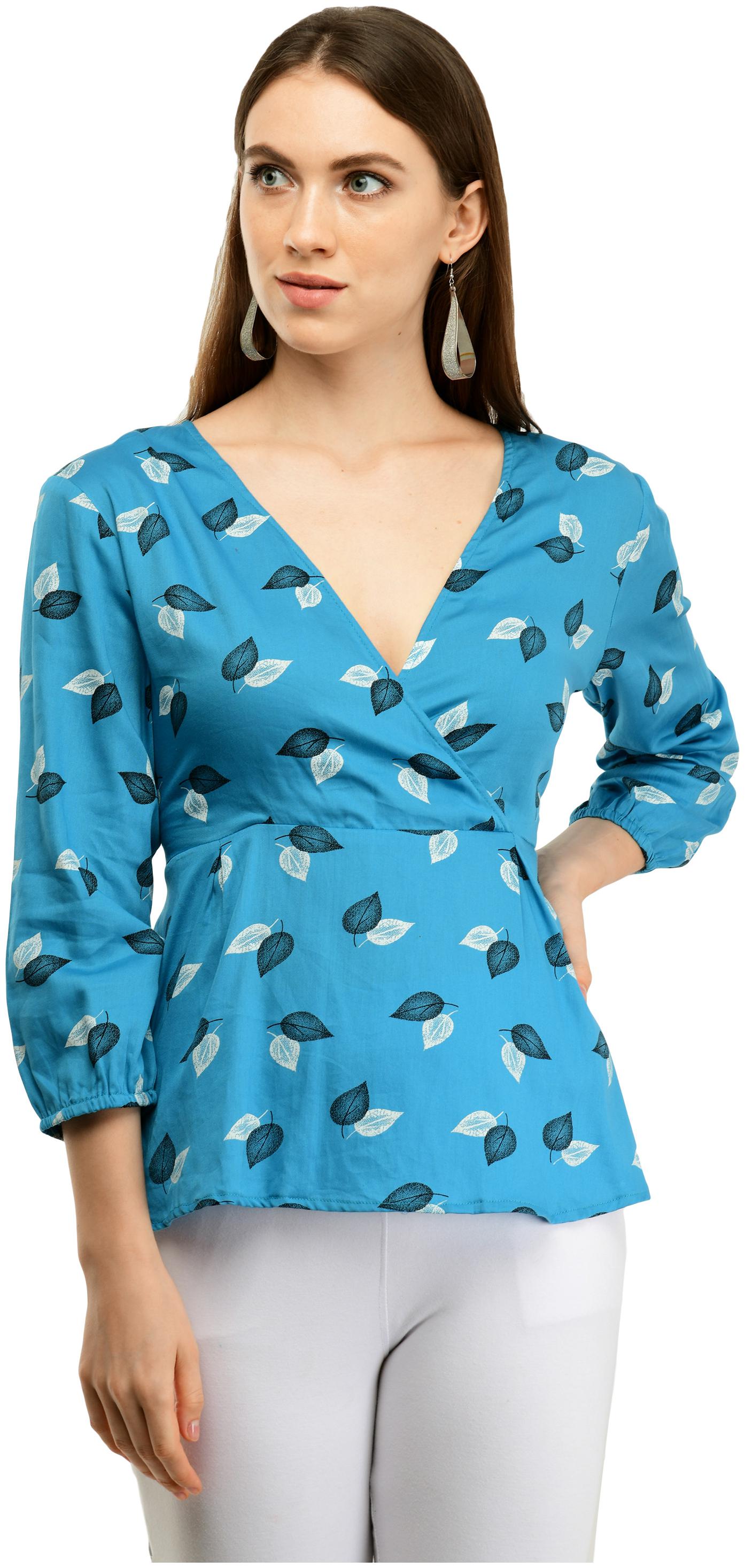 

Cwtch Women Floral Regular top - Blue