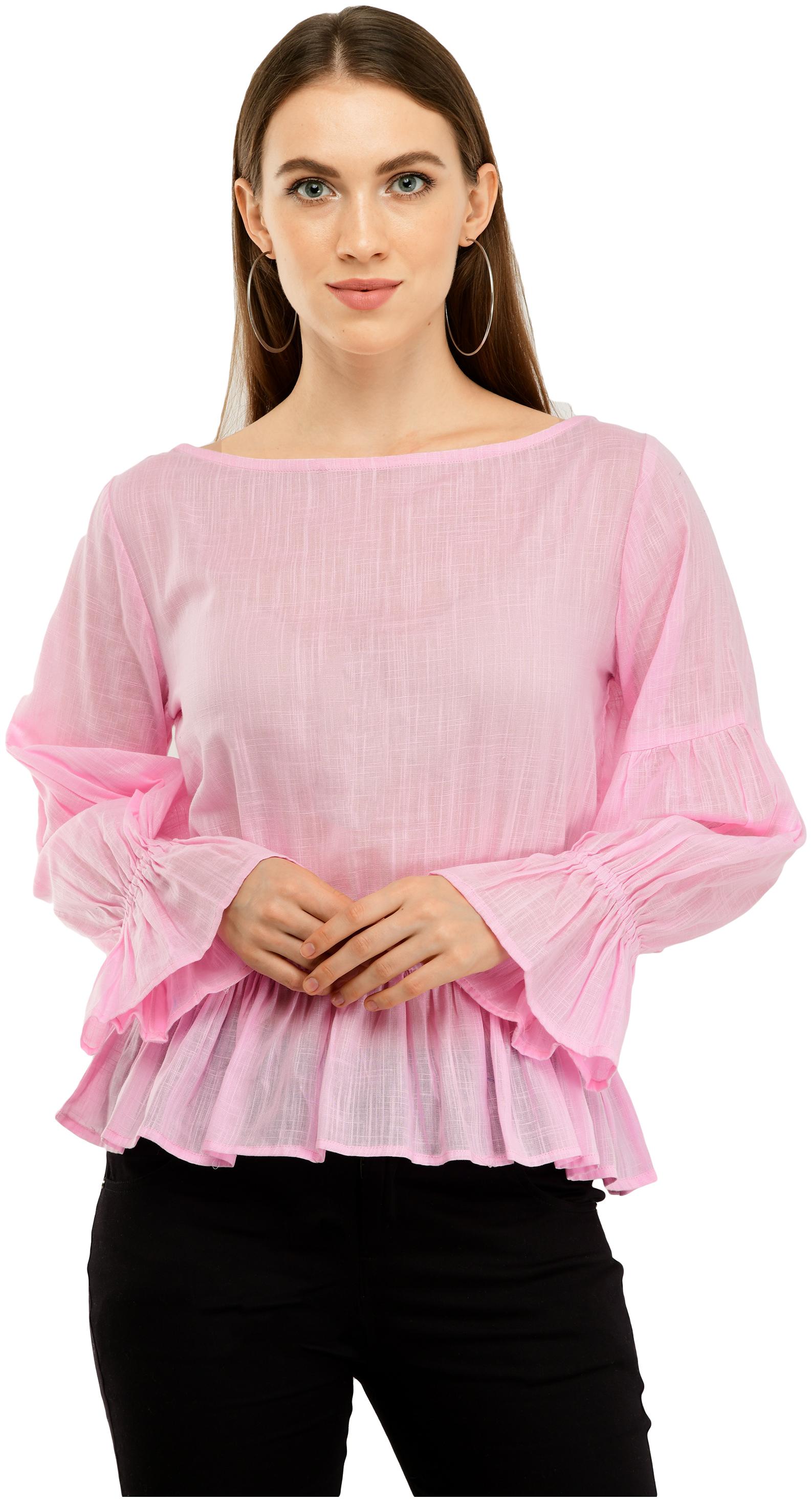 

Cwtch Women Solid Regular top - Pink