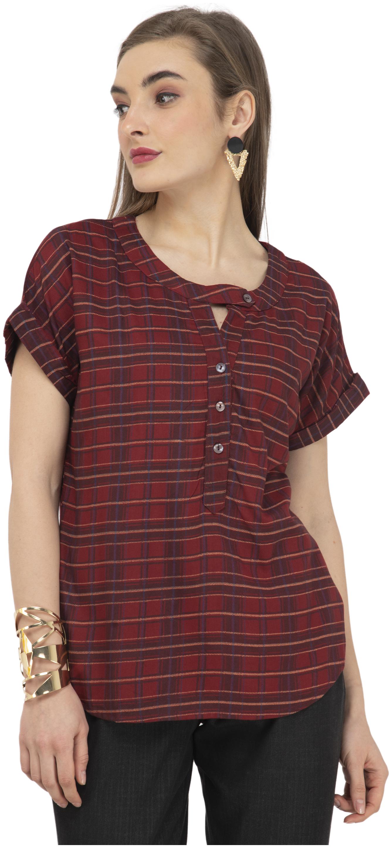 

Cwtch Women Striped Regular top - Purple