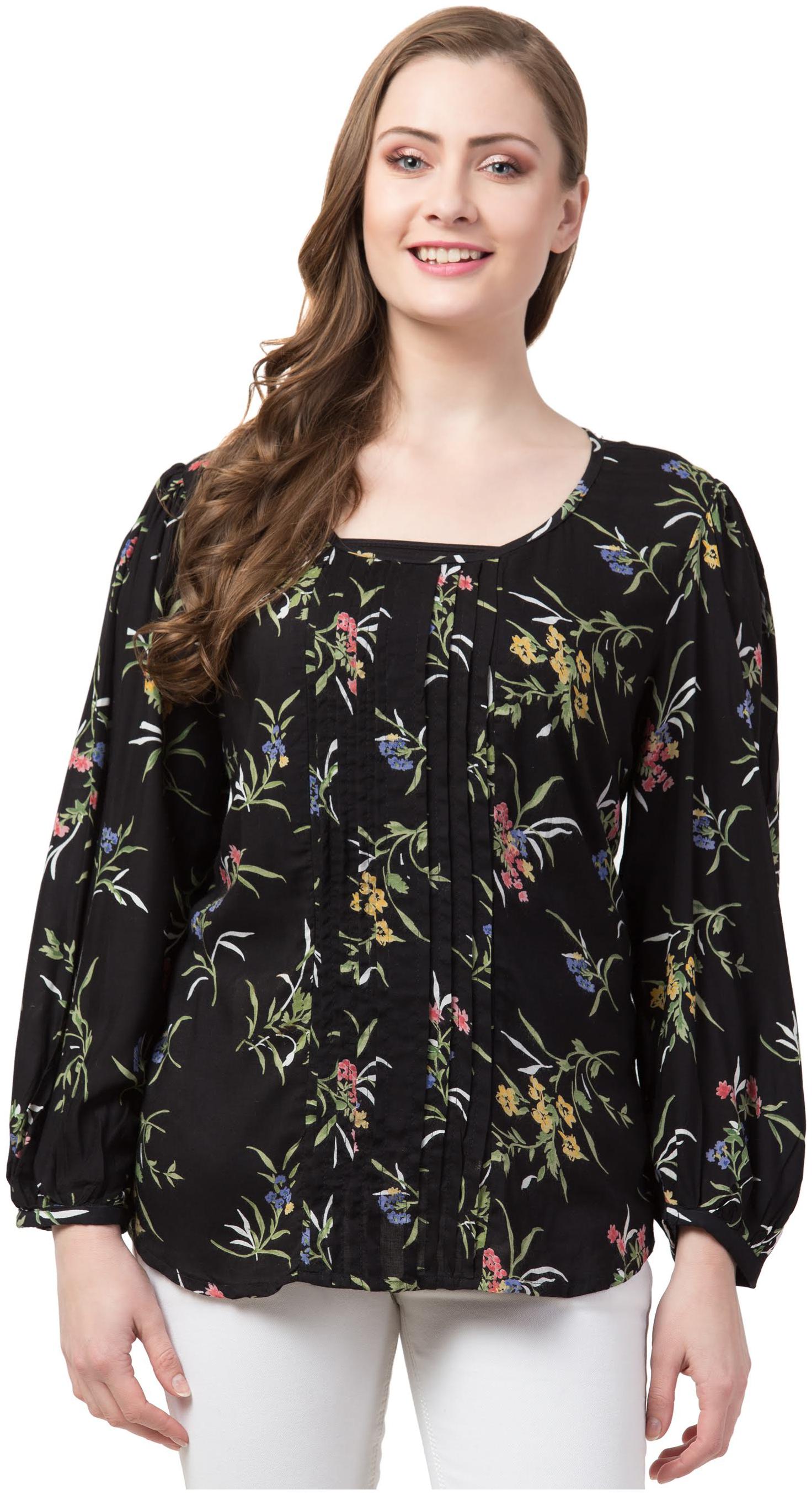 

Cwtch Women Floral Regular top - Black