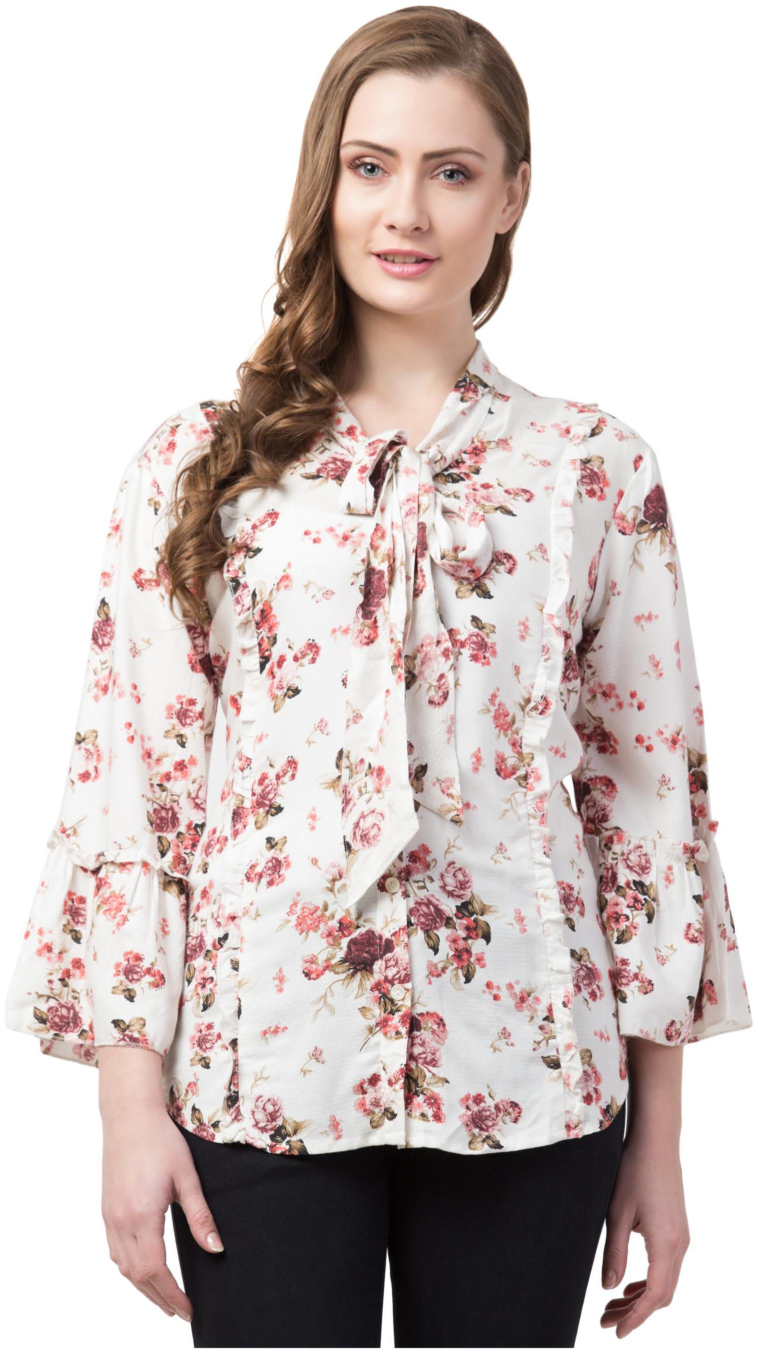 

Cwtch Women Floral Shirt style - White