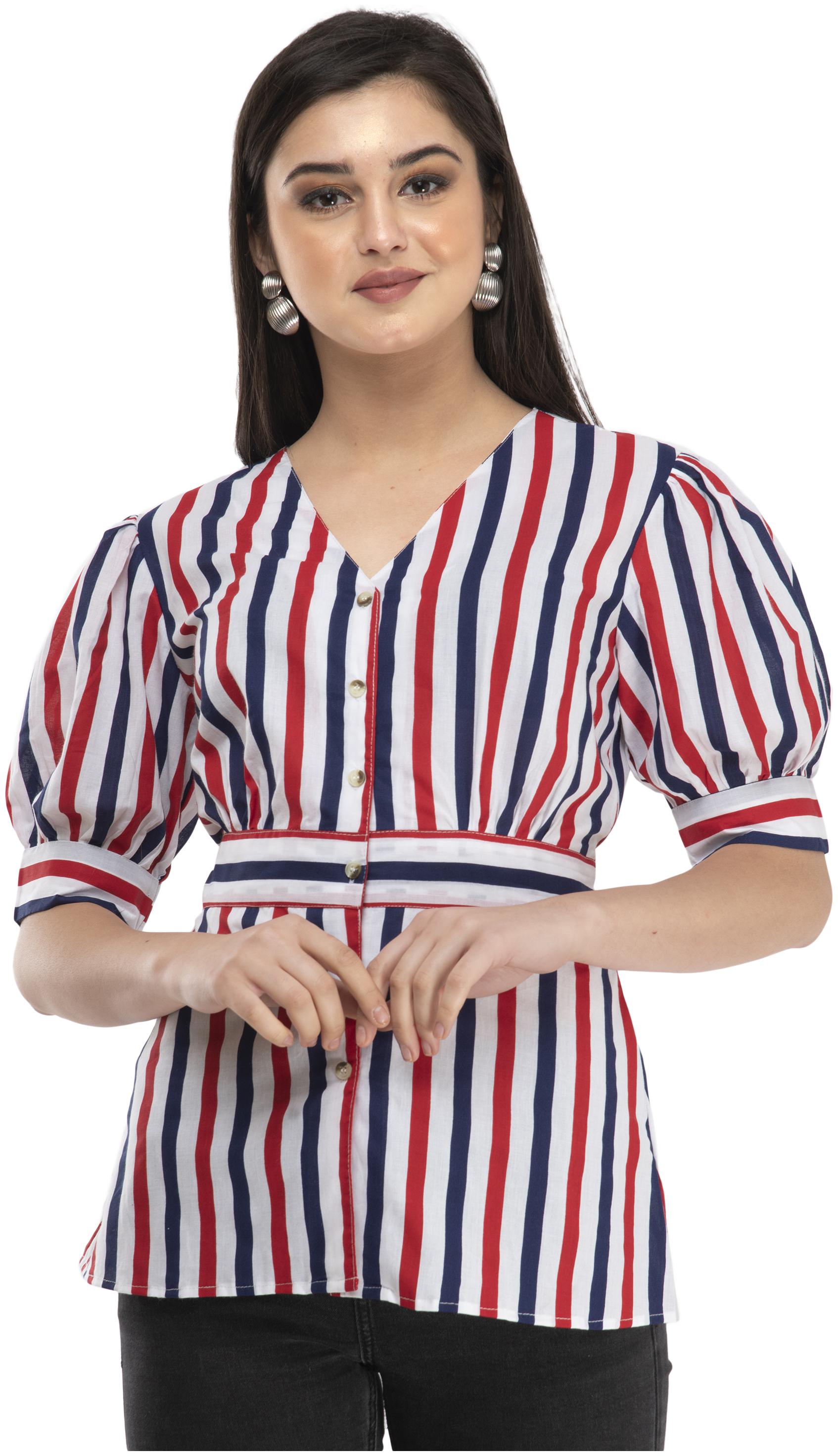 

Cwtch Women Multi Striped Regular Fit Shirt