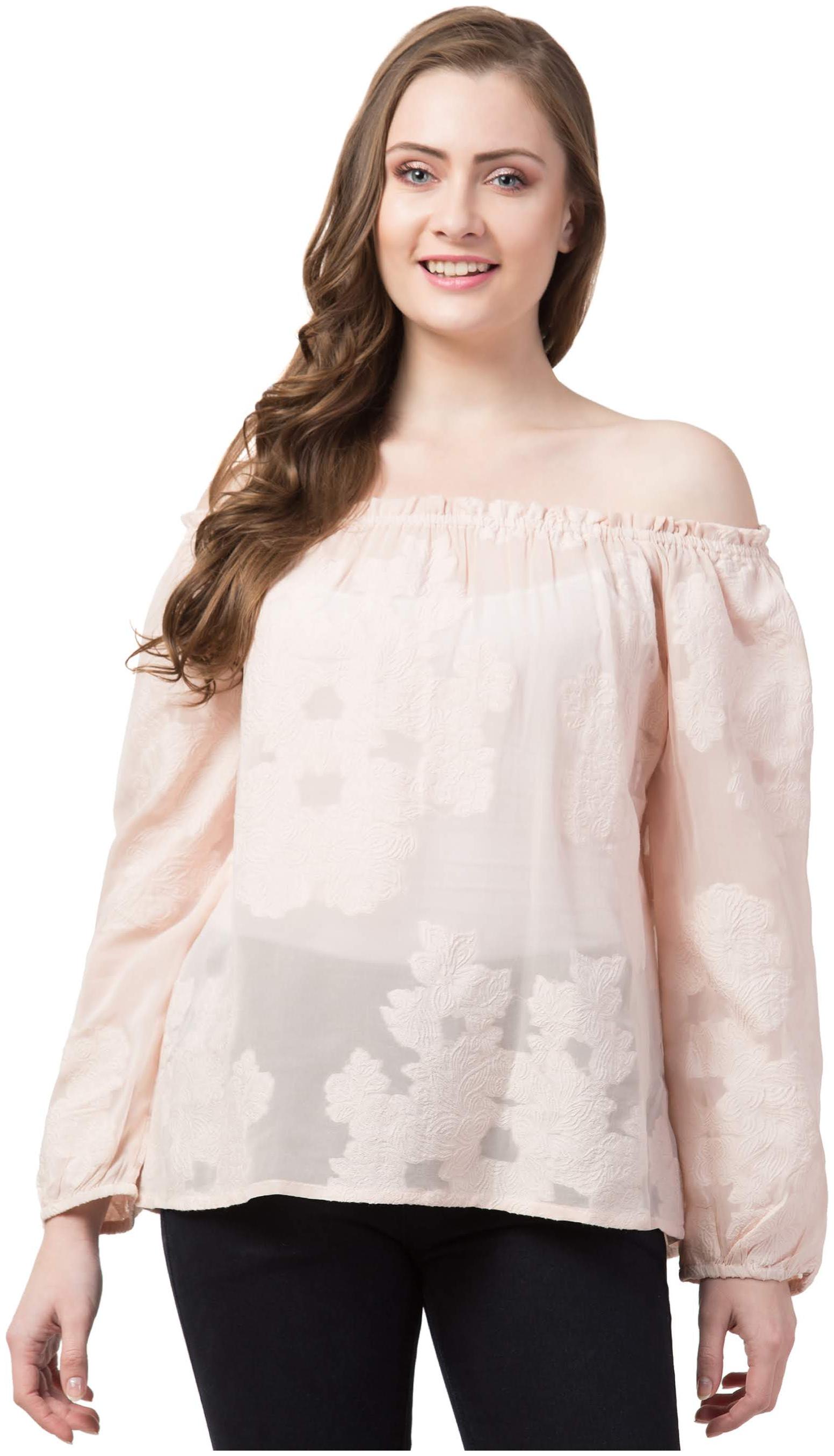 

Cwtch Women Embroidered Regular top - Pink