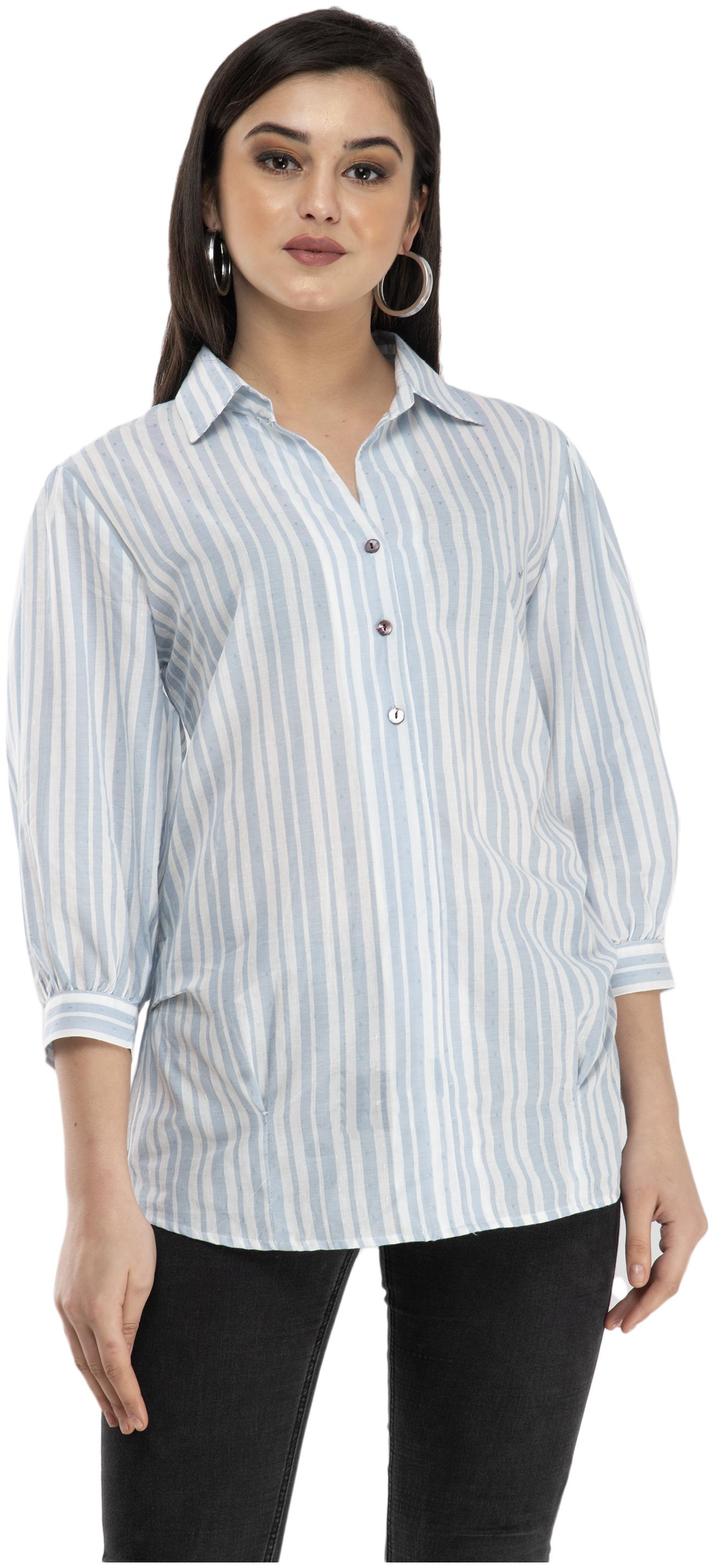 

Cwtch Women Striped Regular tunic - Blue