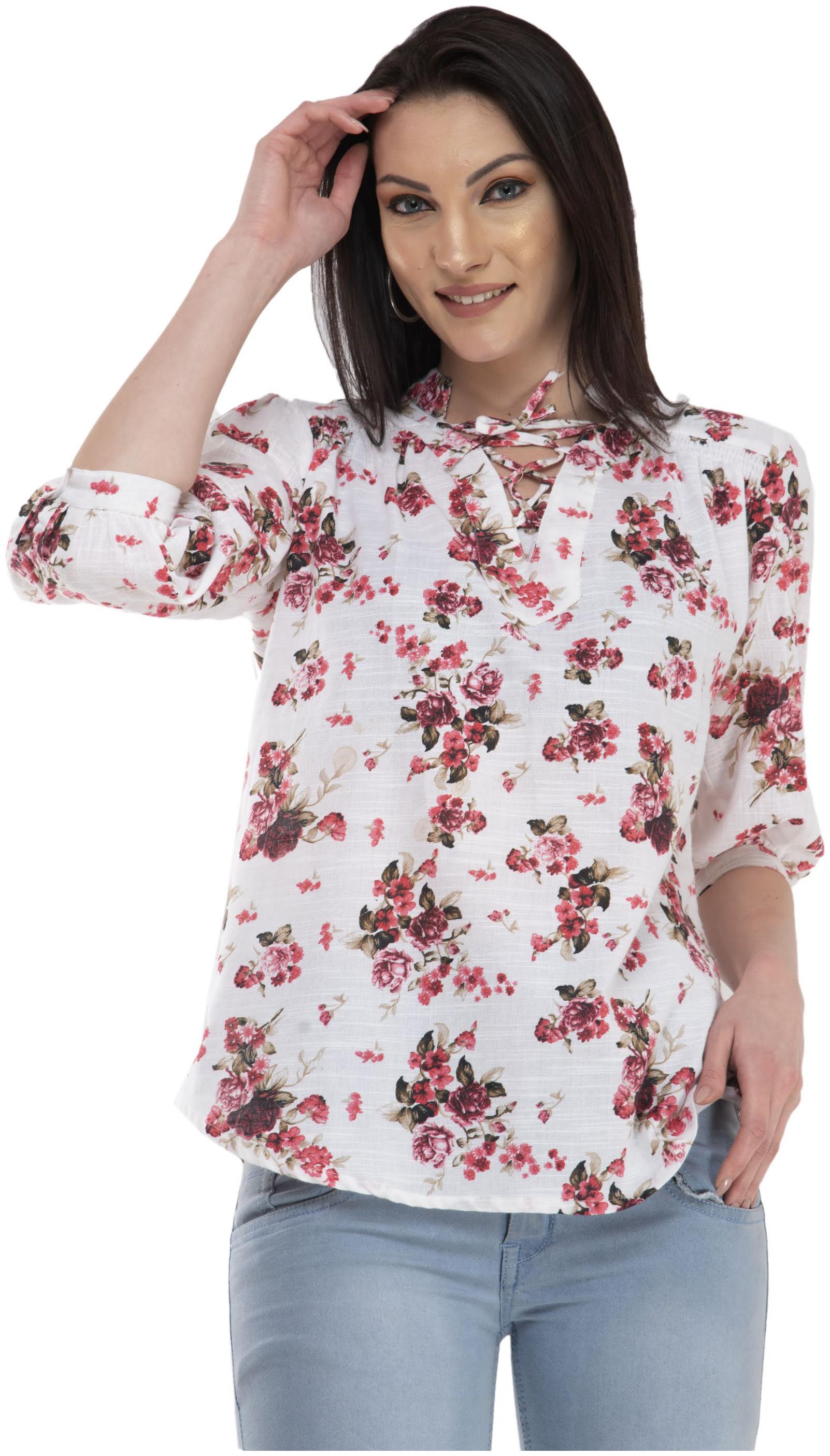 

Cwtch Women Floral Regular top - Red