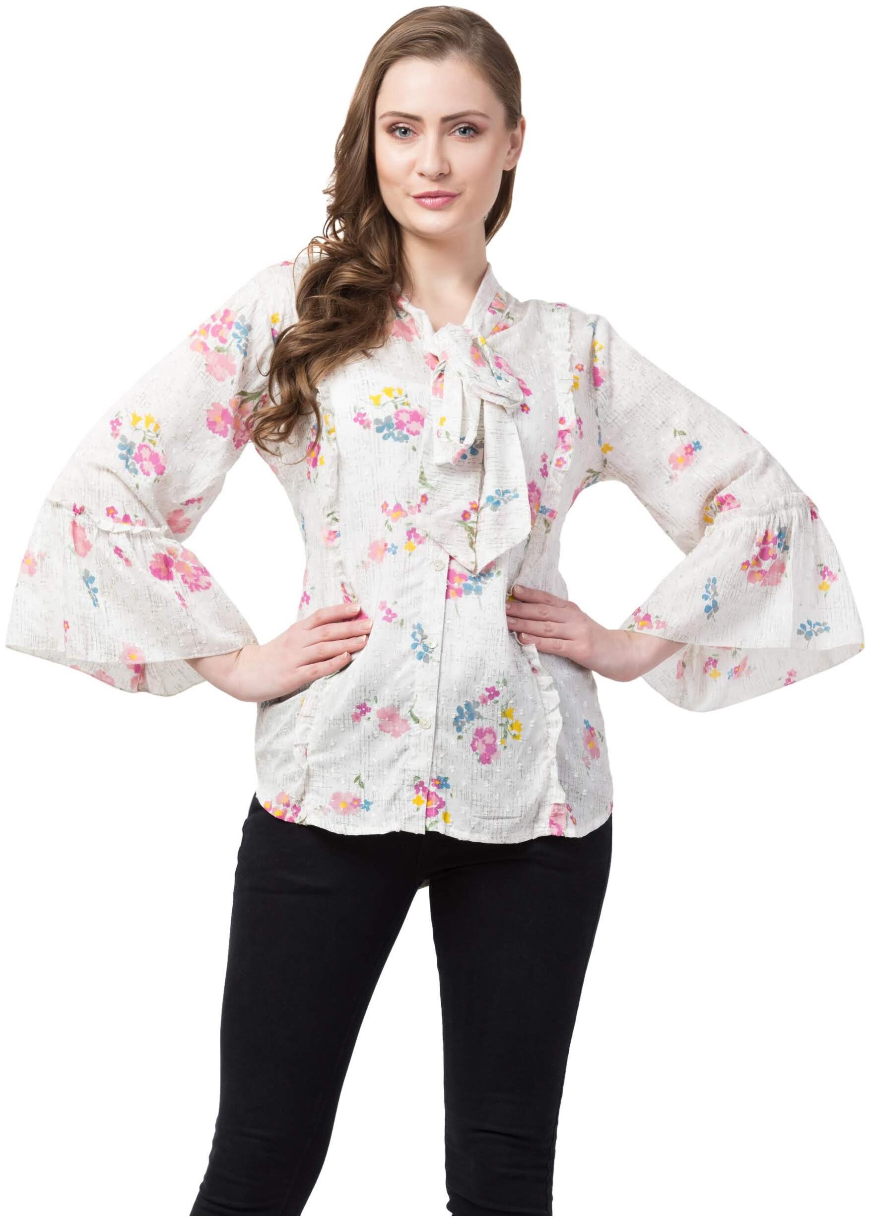 

Cwtch Women Floral Shirt style - White