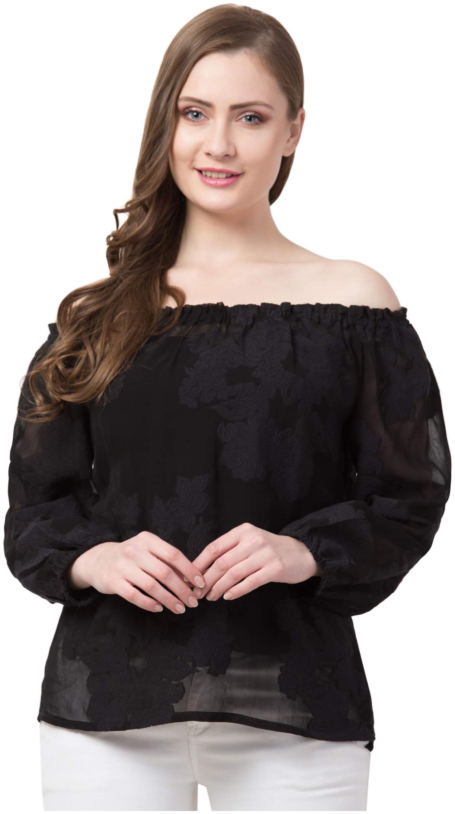 

Cwtch Women Embroidered Regular top - Black
