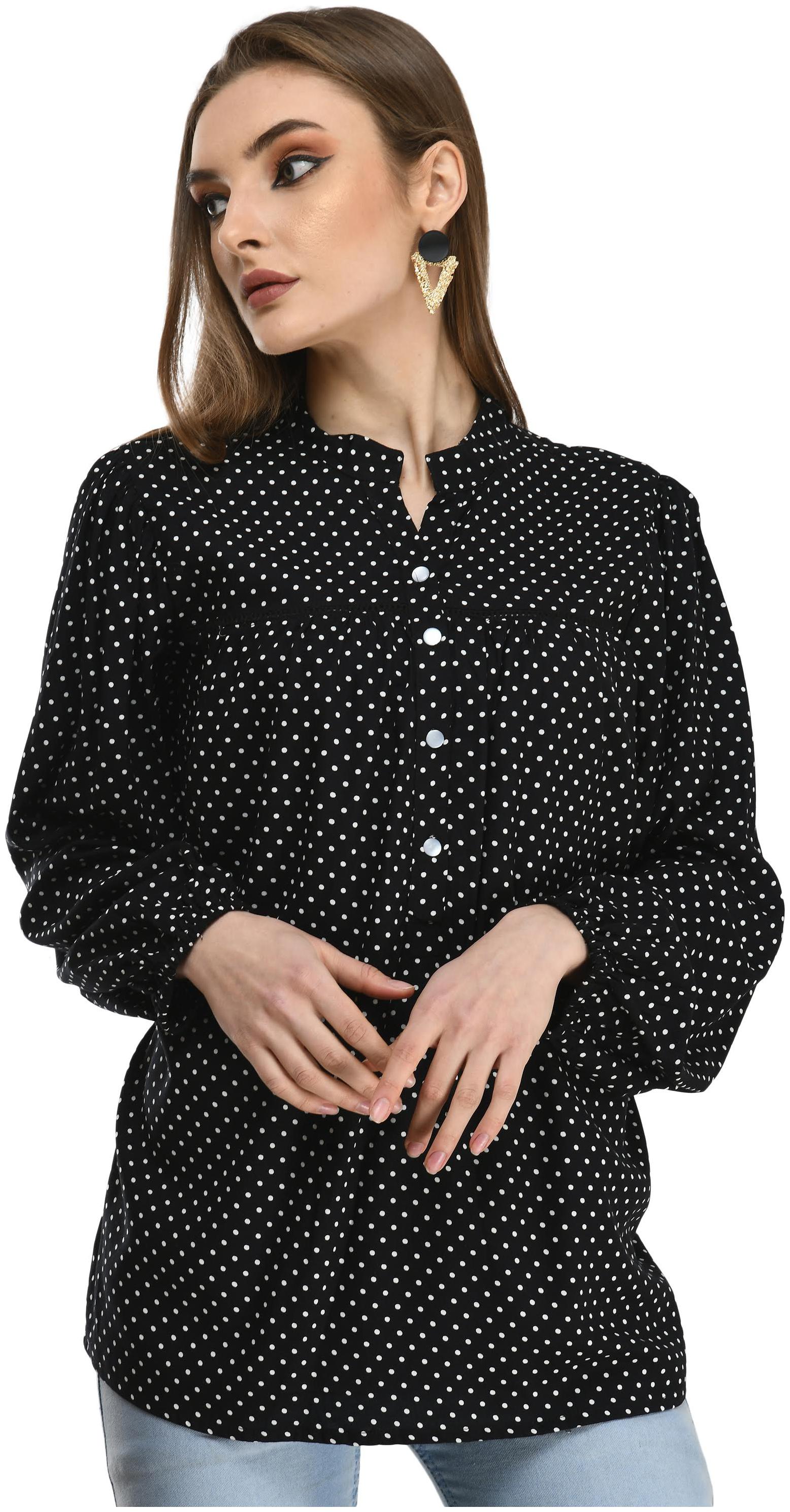 

Cwtch Women Polka dots Regular top - Black