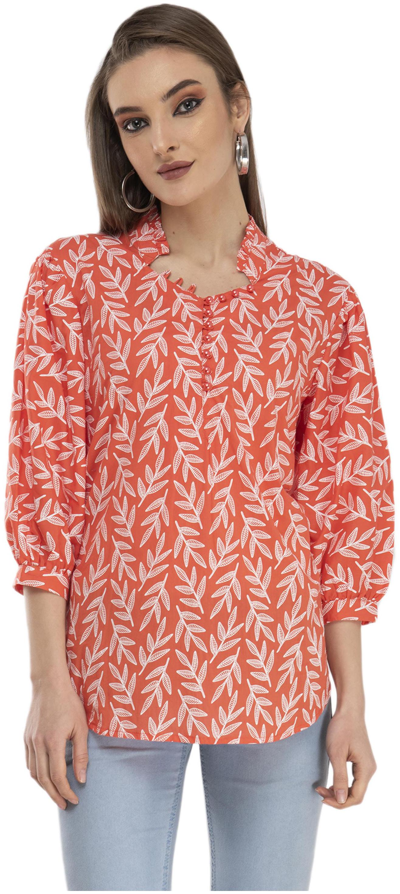 

Cwtch Women Floral Regular top - Orange