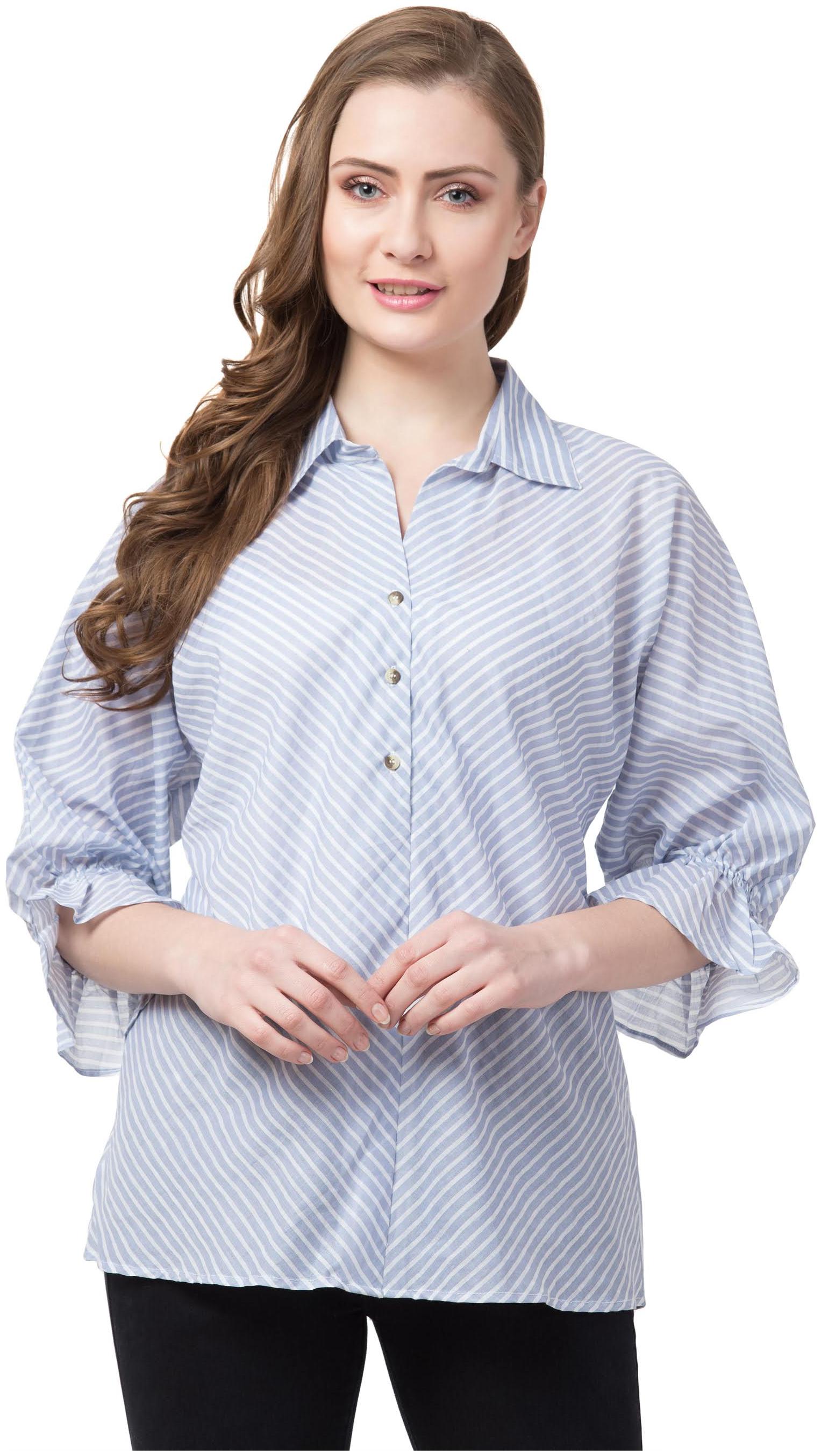 

Cwtch Women Striped Regular top - Blue