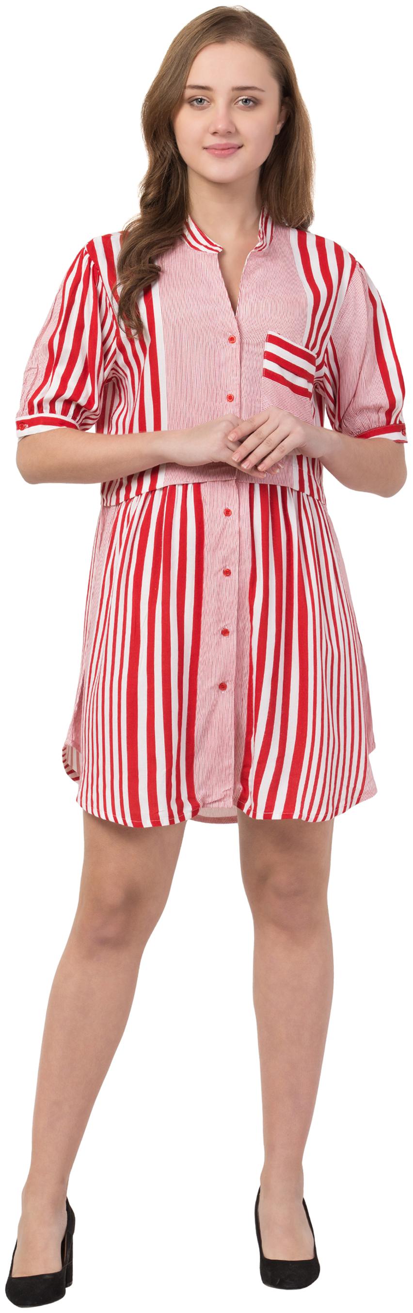 

Cwtch Women Striped Regular tunic - Red