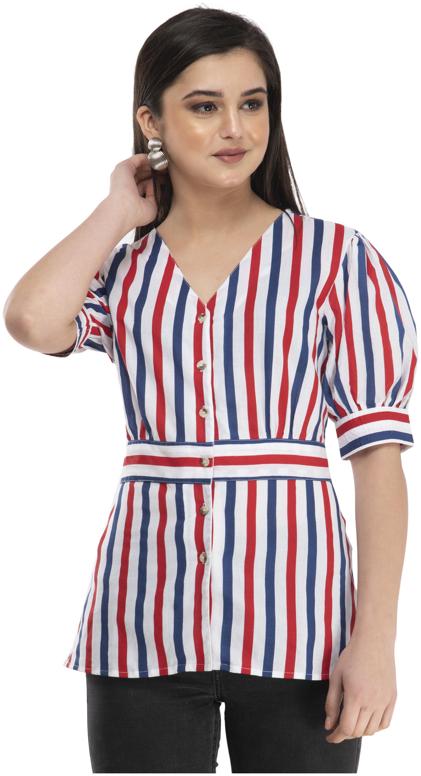 

Cwtch Women Multi Striped Regular Fit Shirt