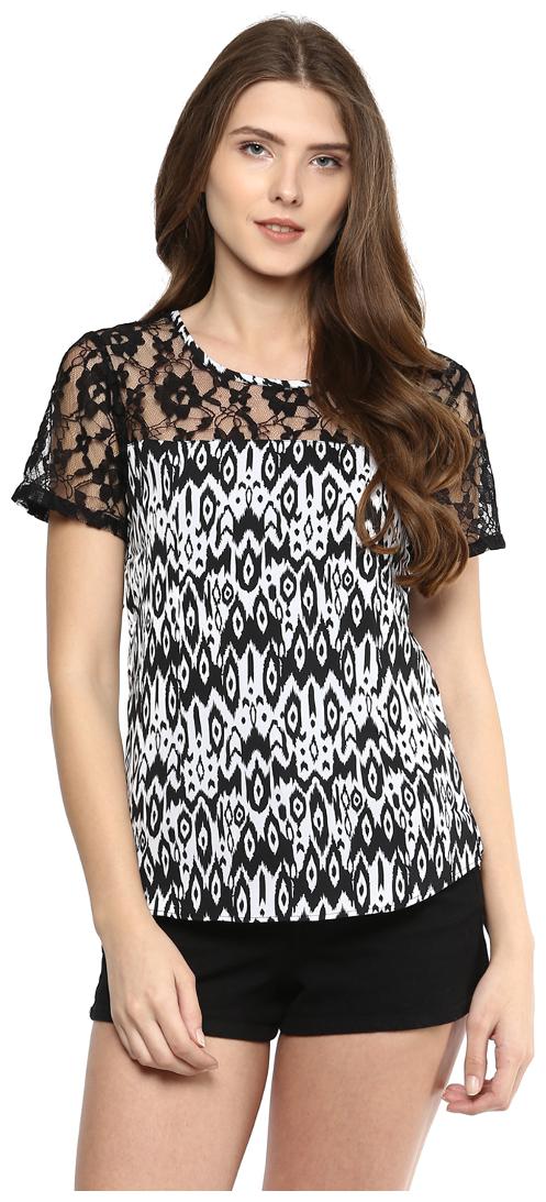 

D amor Women Floral A-line top - White