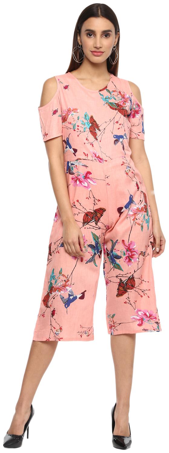 

D amor Floral Jumpsuit - Pink