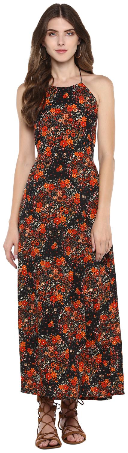 

D amor Multi Floral A-line dress