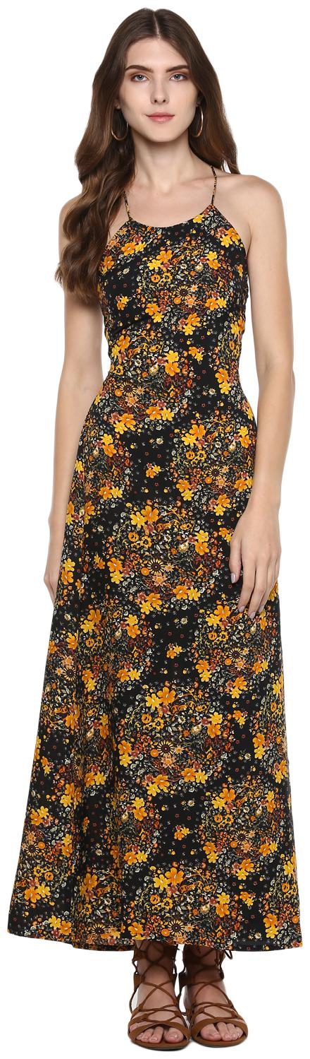 

D amor Multi Floral A-line dress