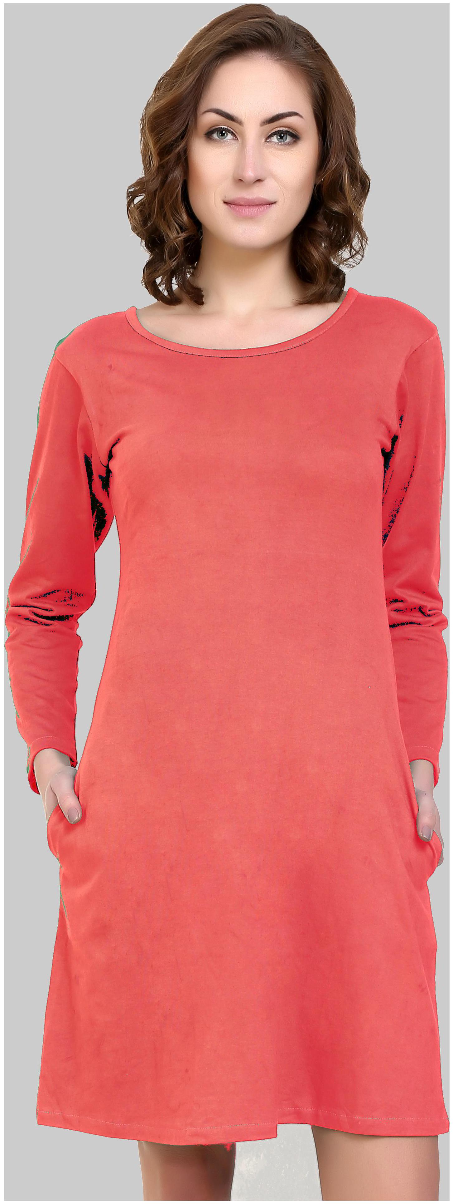 

D-JAY Pink Solid Sheath dress