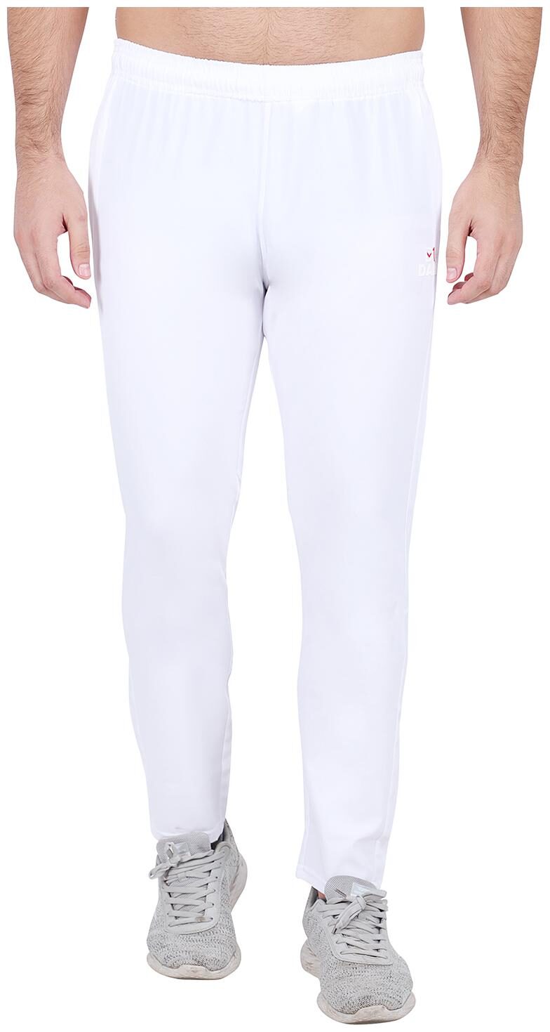 

DAM Men White Solid Regular fit Track pants