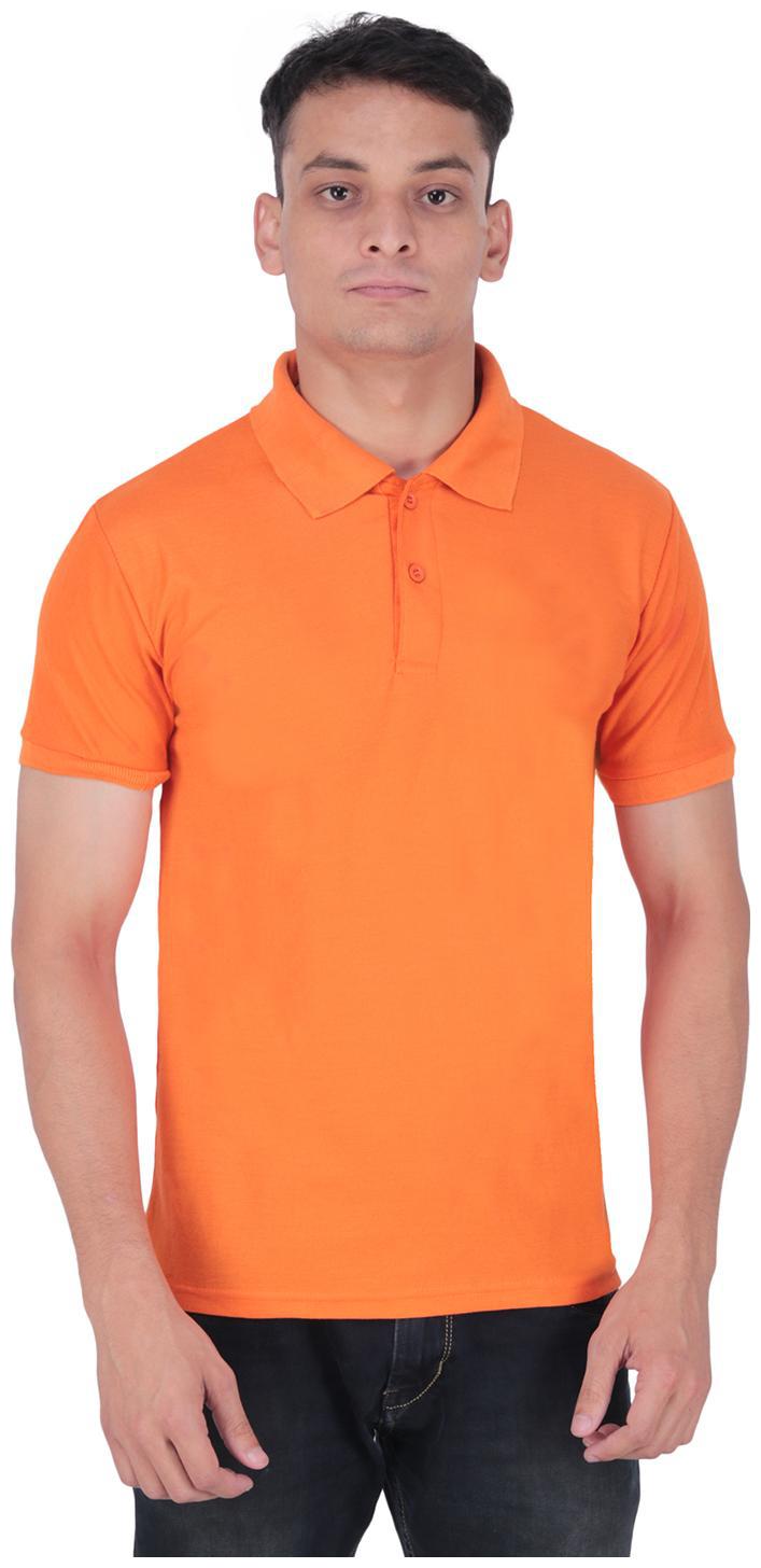 

DAM Men Orange Regular fit Cotton Blend Polo collar T-Shirt - Pack Of 1