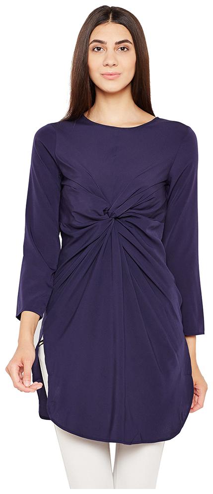 

Oxolloxo Women Solid A-line top - Blue
