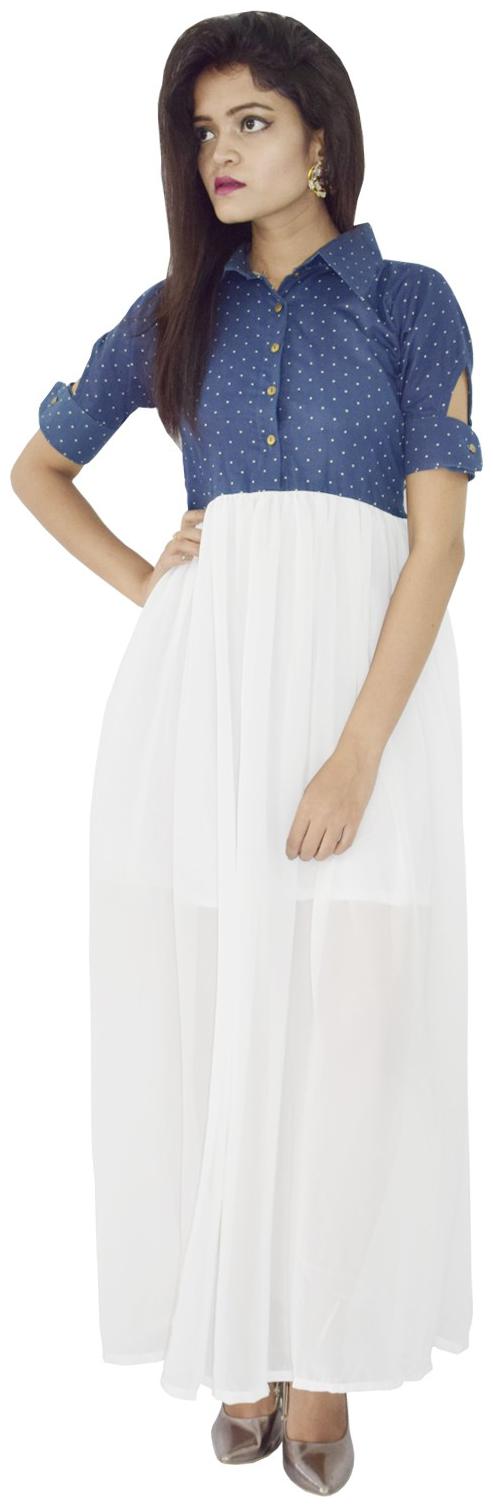

Rajkumari dress up like a princess Multi Solid Maxi dress