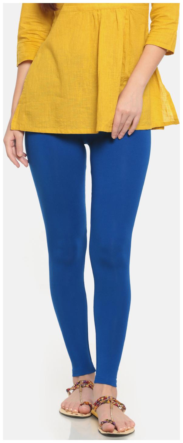

De Moza Women s Solid Viscose Cobalt Ankle Length Leggings