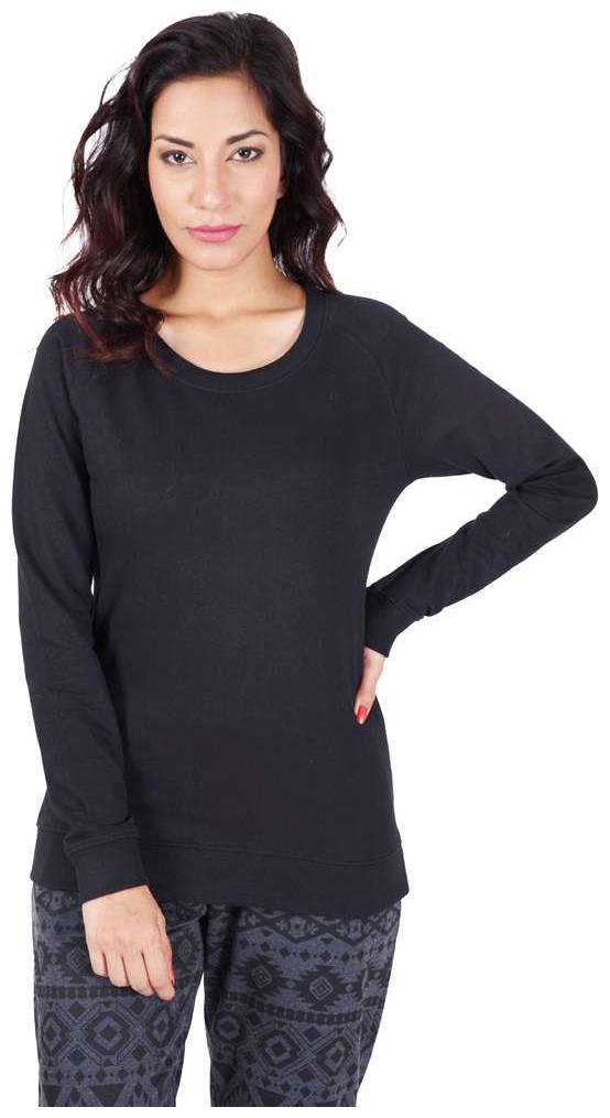 

De Moza Women Striped Hoodie - Black