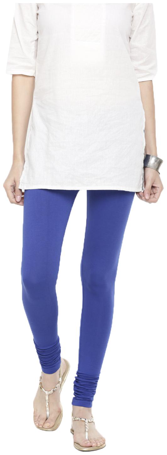

De Moza Women Cotton Solid Leggings Blue