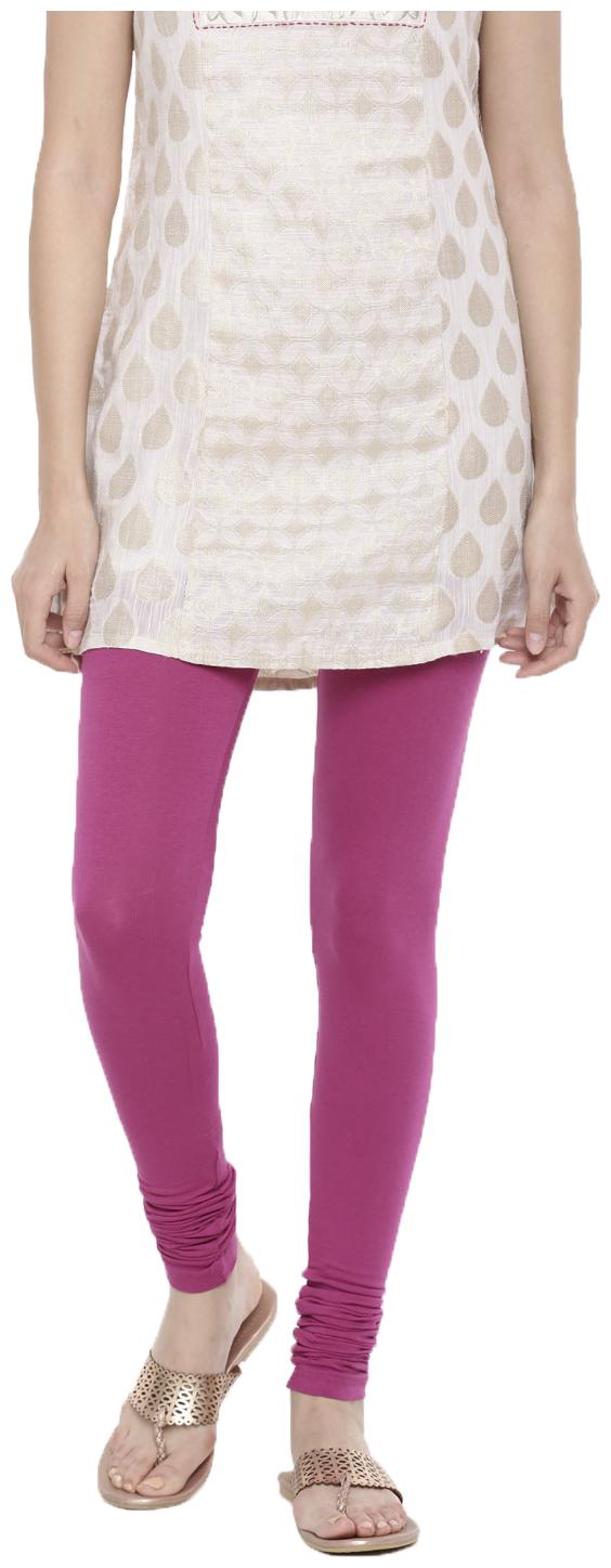 

De Moza Women Cotton Solid Leggings Pink