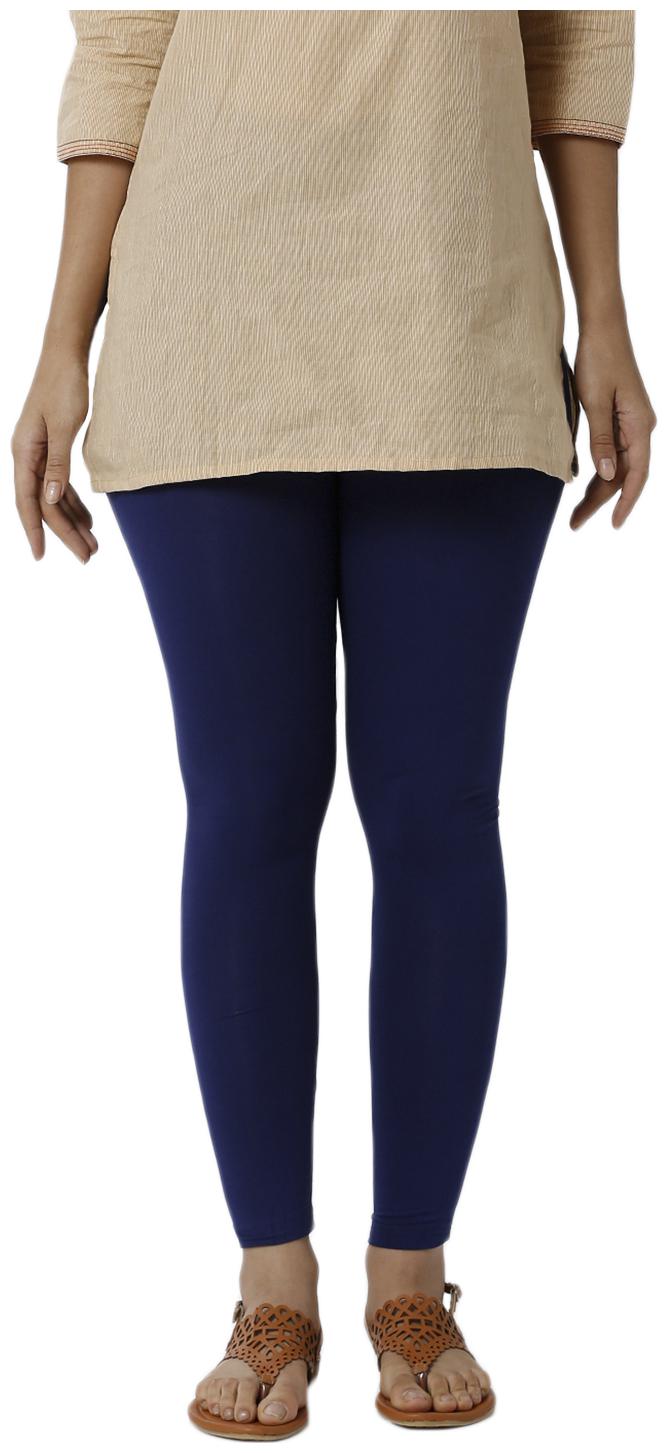 

De Moza Women Viscose Rayon Solid Leggings Navy Blue