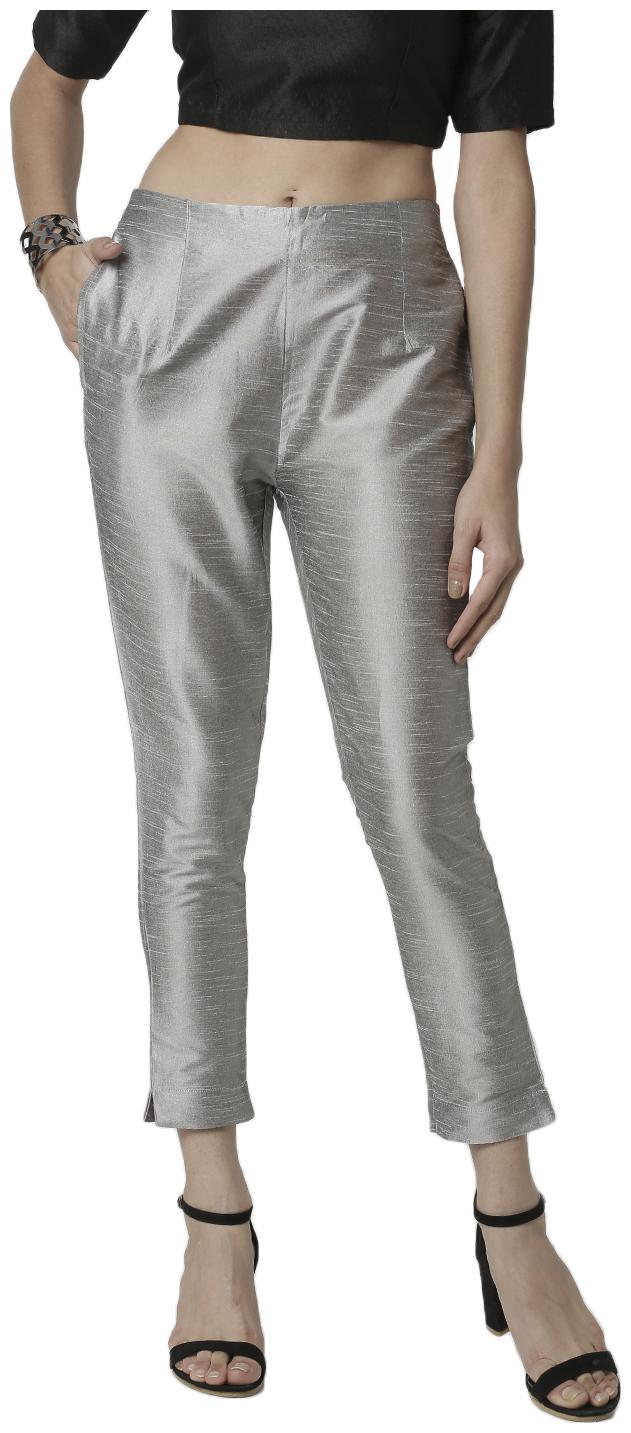 

De Moza Women Polyester Solid Grey Pants