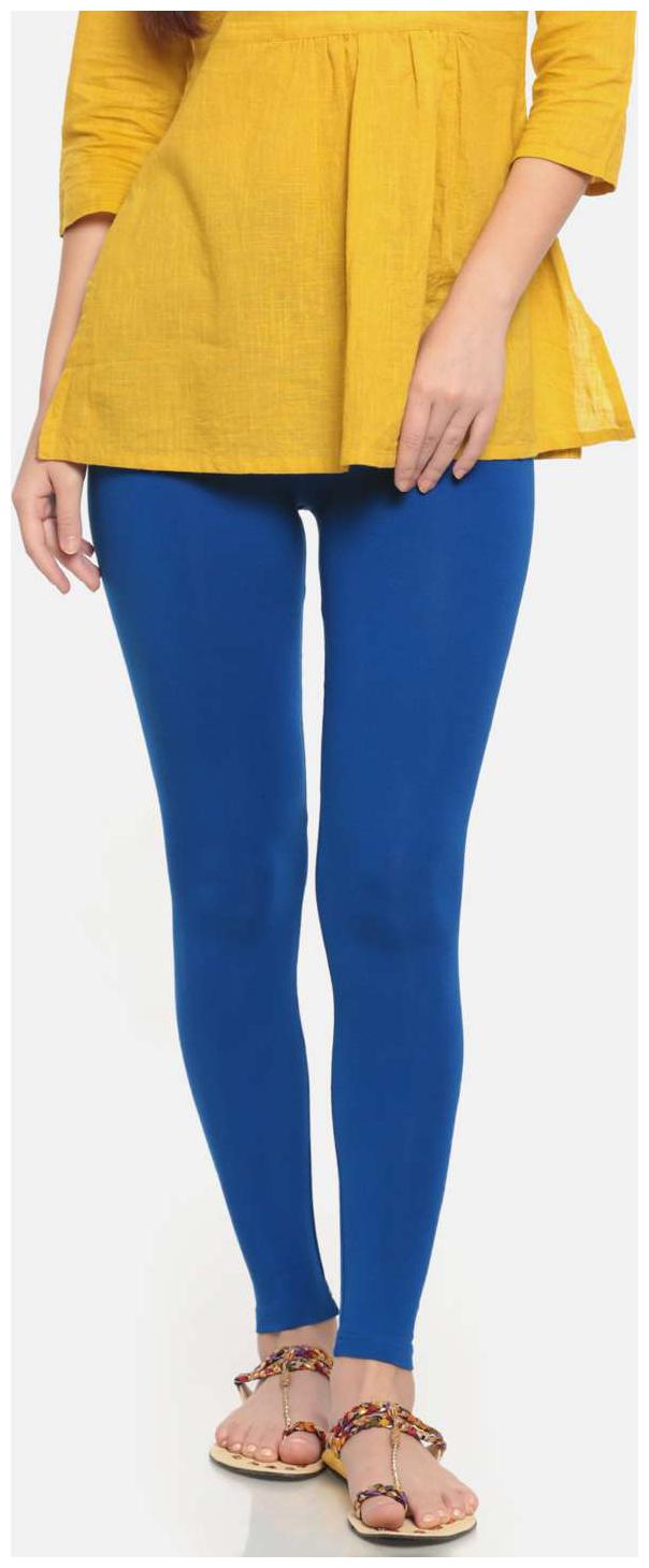 

De Moza Women s Solid Viscose Cobalt Ankle Length Leggings