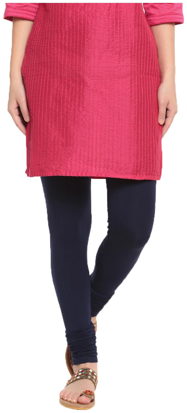 

De Moza Womens Leggings Chudidhar Viscose Dark Blue
