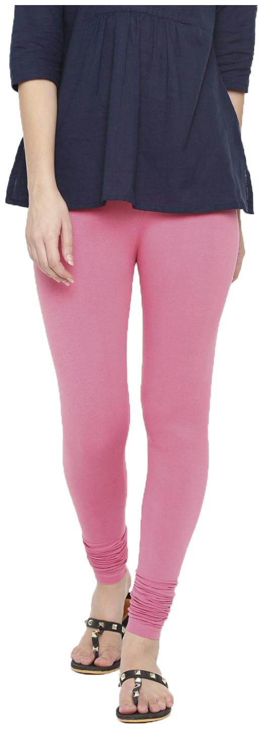 

De Moza Womens Leggings Chudidhar Cotton Lycra Rani Pink