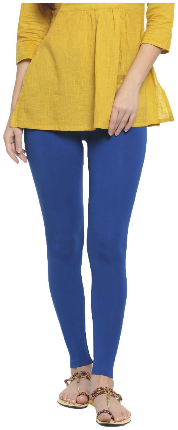 

De Moza Women Viscose Rayon Solid Leggings Blue