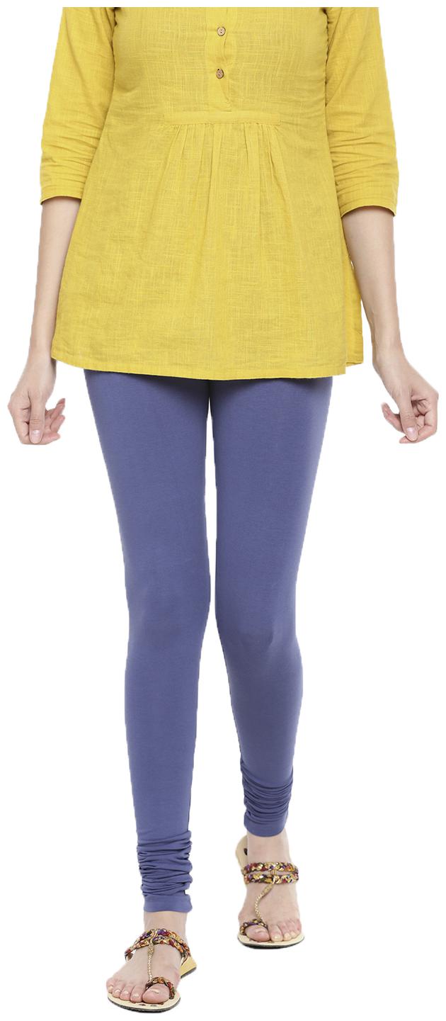 

De Moza Women Cotton Solid Leggings Blue