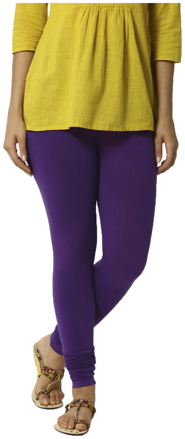 

De Moza Womens Leggings Chudidhar Cotton Lycra Purple