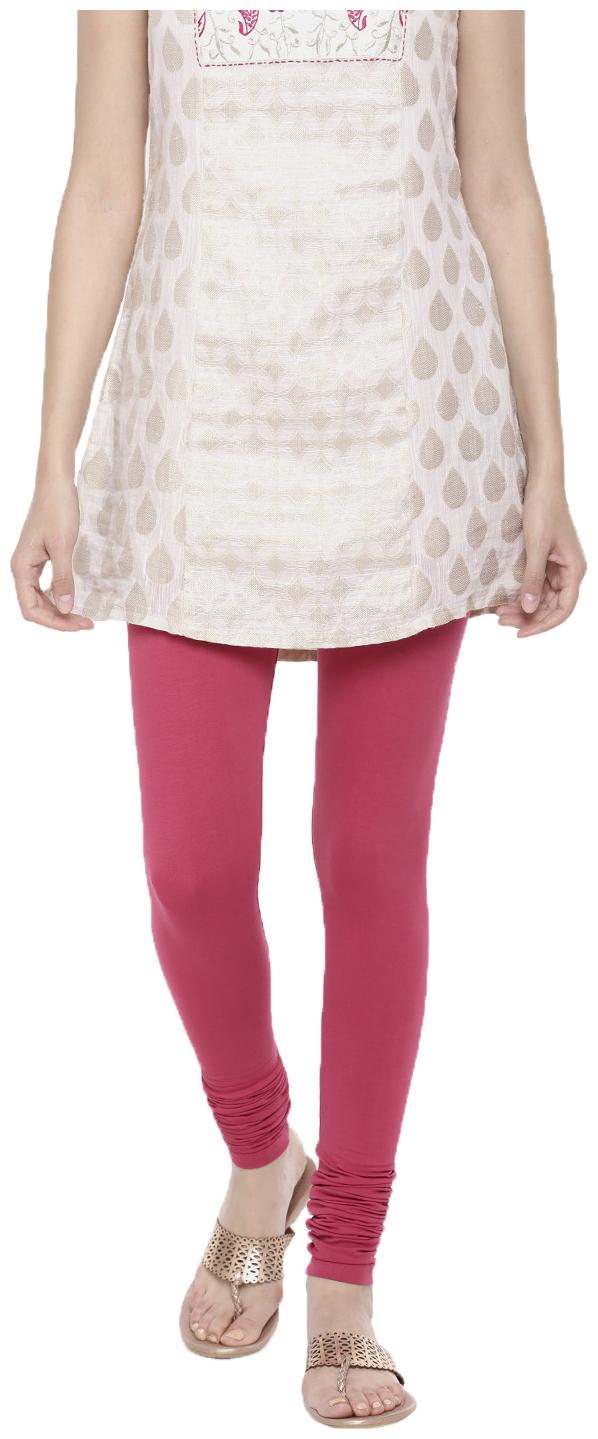 

De Moza Womens Churidar Leggings Cotton Dark Pink