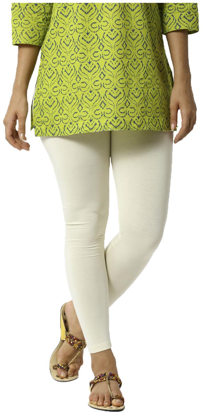 

De Moza Women Viscose Rayon Solid Leggings White